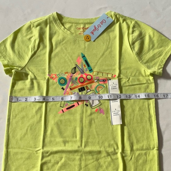 Cat & Jack Girls supplies tarta tee Ligh Green size L‎ - Picture 3 of 7